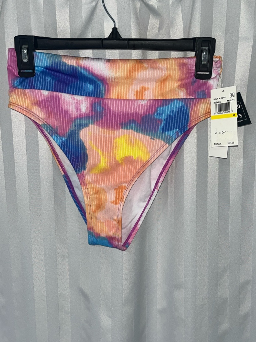 Salt + Cove Multi Tie-Dye Ribbed Bikini Bottom